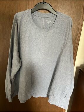 Athleta Heather Sky Blue Crewneck Pullover